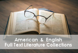 American and English Literature. book with glasses
