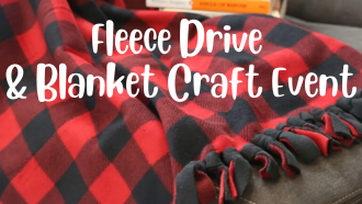 knotted fleece blanket