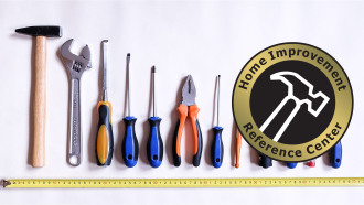 row of tools